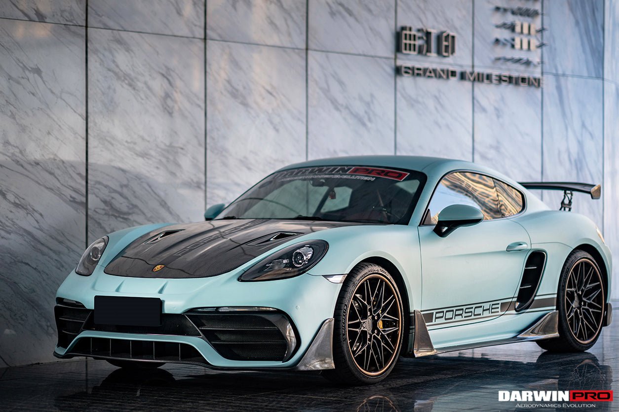 2016 - 2024 Porsche 718 Cayman & Boxster Stuttmate Carbon Fiber Side Skirts